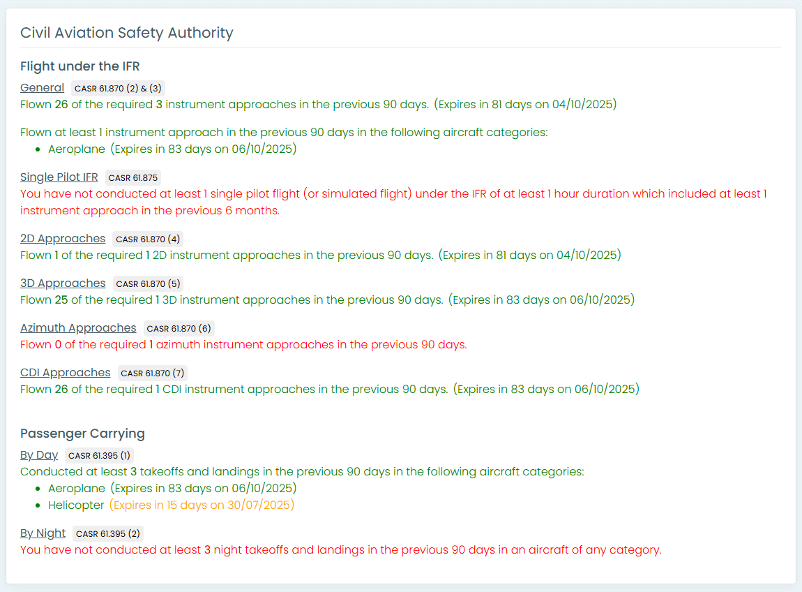 Recency Page